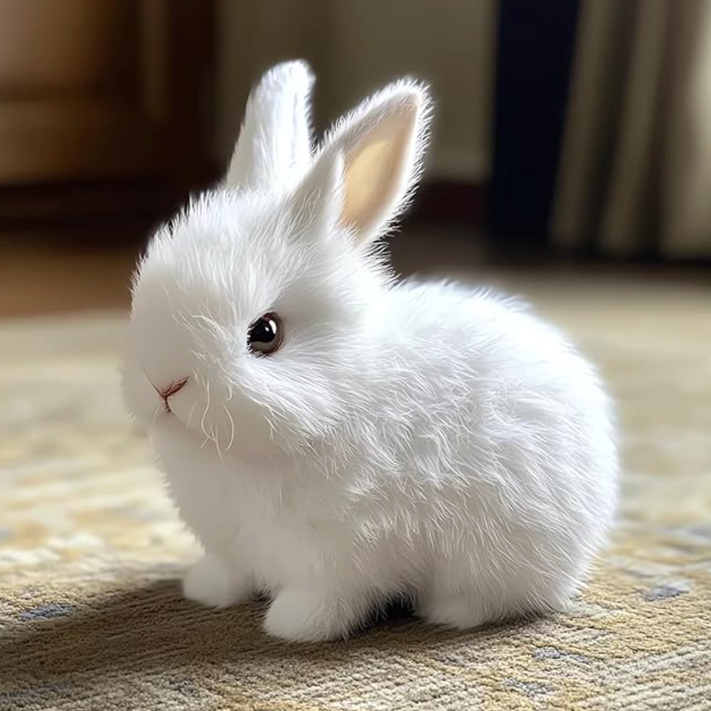 Real Bunny - Realistischer Roboter Hase weiß
