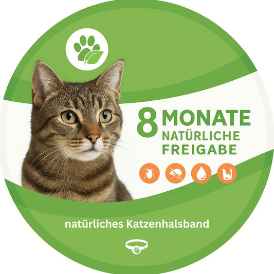 Katzenhalsband mit ätherischen Ölen - Anti Zecken & Flöhe Halsband für Katzen