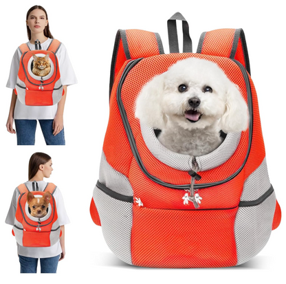 Hunde-Tragerucksack für kleine & mittelgroße Hunde bis max. 11 kg - super bequem & größenverstellbar