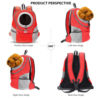 Hunde-Tragerucksack für kleine & mittelgroße Hunde bis max. 11 kg - super bequem & größenverstellbar