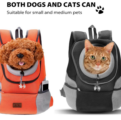 Hunde-Tragerucksack für kleine & mittelgroße Hunde bis max. 11 kg - super bequem & größenverstellbar