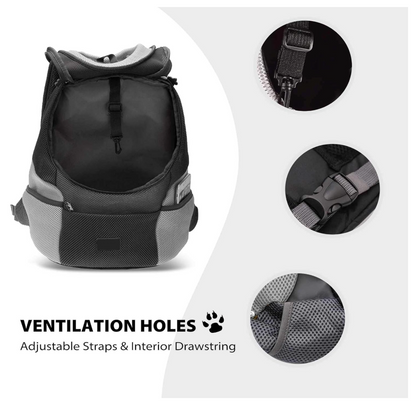 Hunde-Tragerucksack für kleine & mittelgroße Hunde bis max. 11 kg - super bequem & größenverstellbar