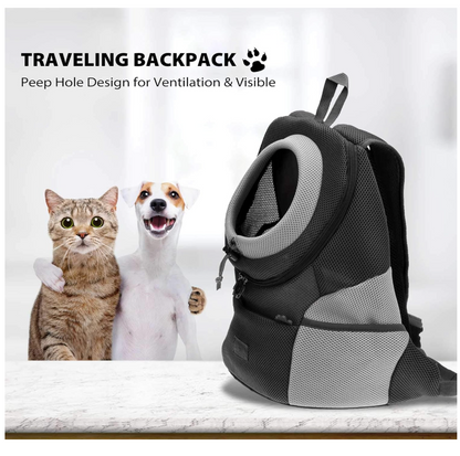 Hunde-Tragerucksack für kleine & mittelgroße Hunde bis max. 11 kg - super bequem & größenverstellbar
