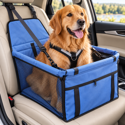 Hunde-Autositz - extra stabil & hochwertig, für kleine bis mittlere Hunde