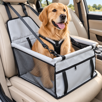 Hunde-Autositz - extra stabil & hochwertig, für kleine bis mittlere Hunde