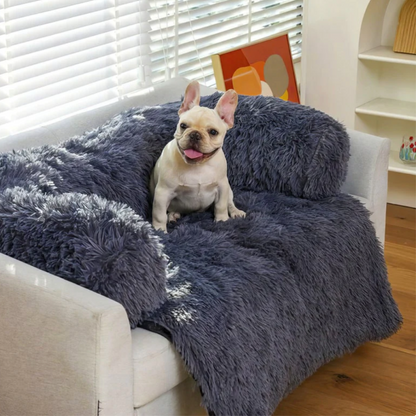 Kuscheliges Hunde-Sofabett "Wolkentraum" - Anti-Stress, wasserdicht, leicht waschbar_anthrazit_testsieger