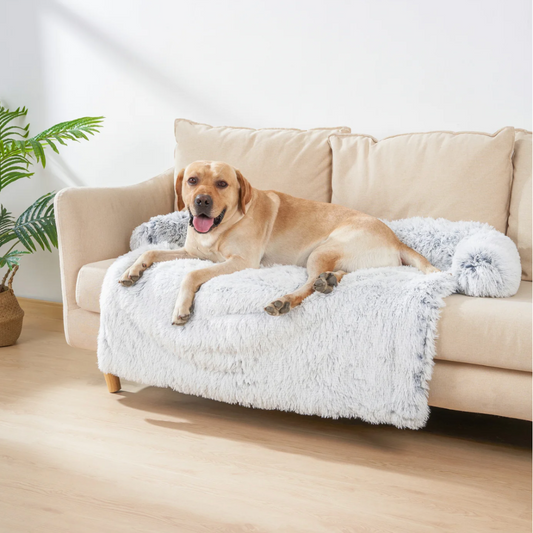 Kuscheliges Hunde-Sofabett "Wolkentraum" - Anti-Stress, wasserdicht, leicht waschbar_grau_testsieger