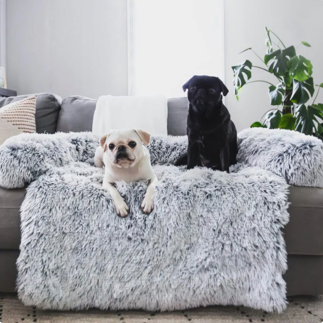 Kuscheliges Hunde-Sofabett "Wolkentraum" - Anti-Stress, wasserdicht, leicht waschbar_grau_waschbar