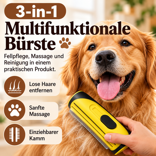 3 IN 1 MULTIFUNKTIONALE BÜRSTE