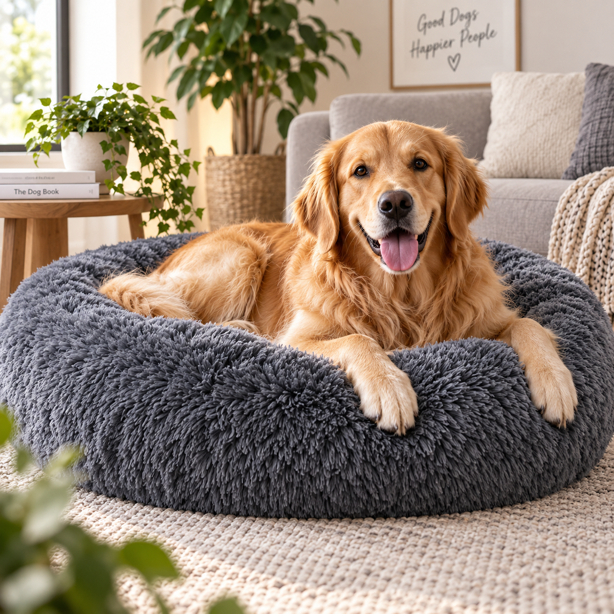 Orthopädisches Hundebett "Wolke 7" - kuschelig weich, leicht waschbar, haustierfreundlich