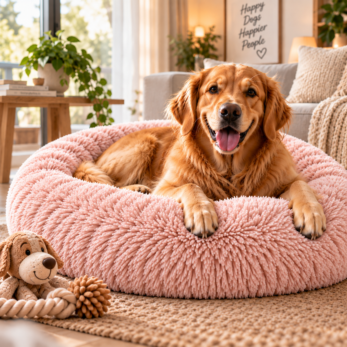 Orthopädisches Hundebett "Wolke 7" - kuschelig weich, leicht waschbar, haustierfreundlich