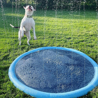 Hunde-Sprinklermatte I Hundebad I Hundepool für kleine und große Hunde I Faltbarer Planschbecken