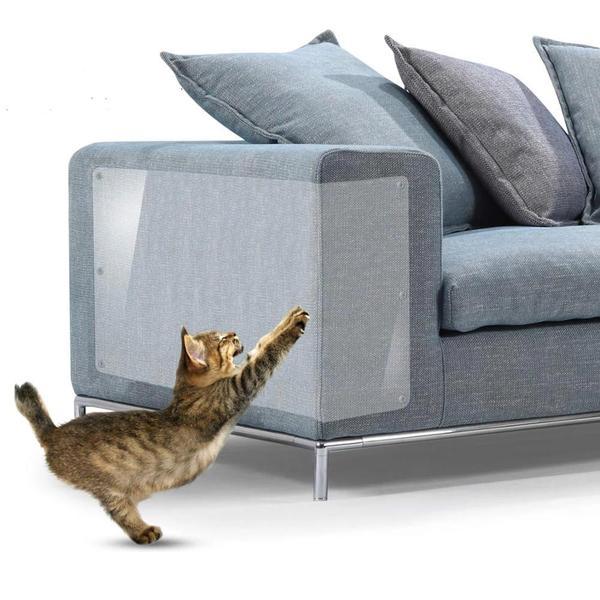 Transparenter Möbelschutz für Katzen