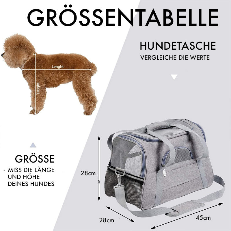 Stylische Hundetragetasche