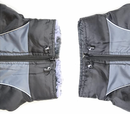 Allwetter Hundejacke mit Innenfutter und integriertem Geschirr grau test