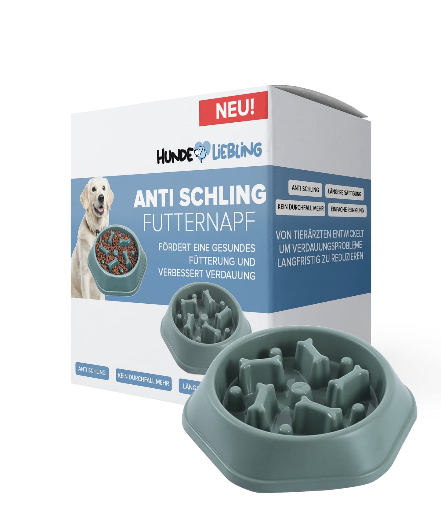 Deinlieblingstier orthopädischer Anti-Schling Futternapf
