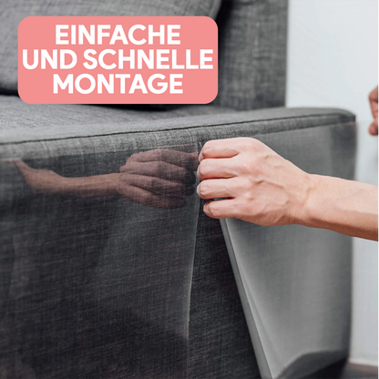 Transparenter Möbelschutz für Katzen