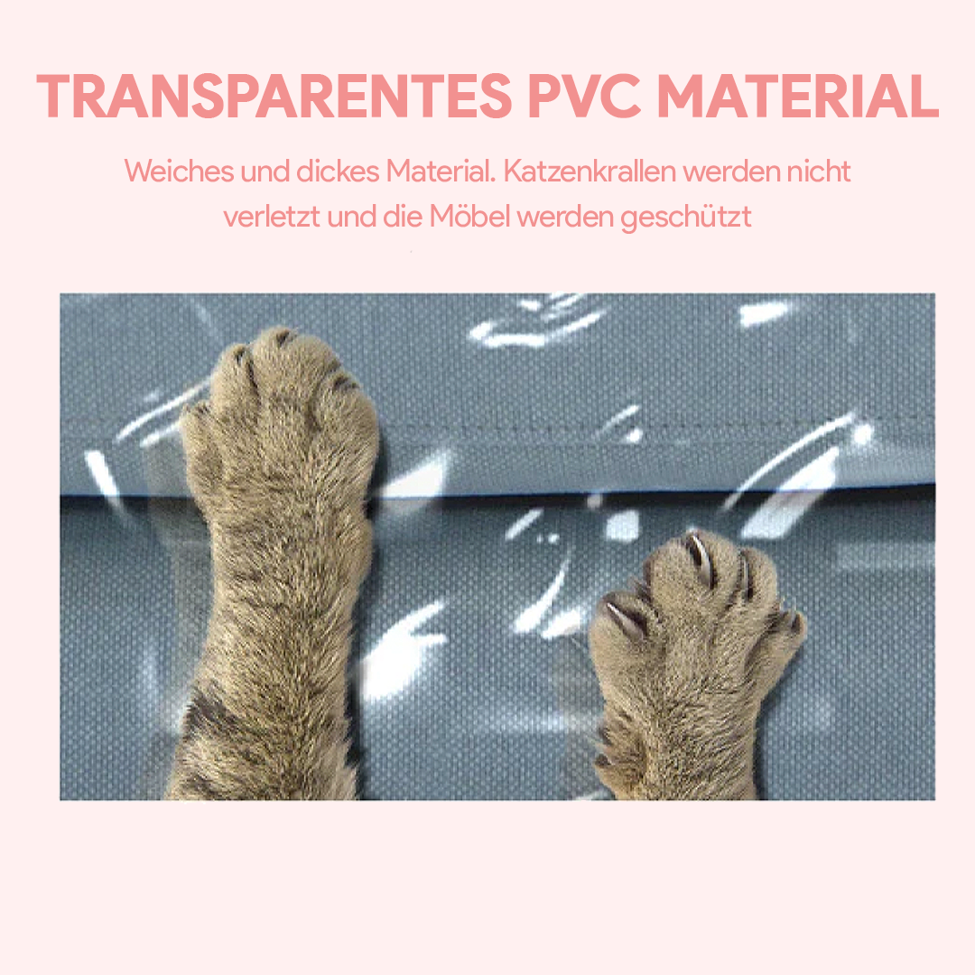 Transparenter Möbelschutz für Katzen