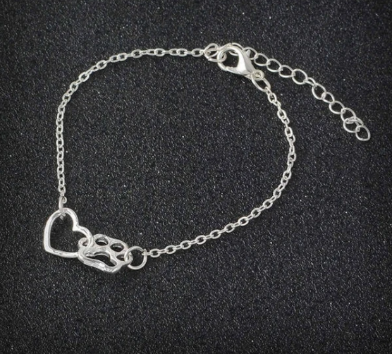 Deinlieblingstier - Pfote & Herz Armband