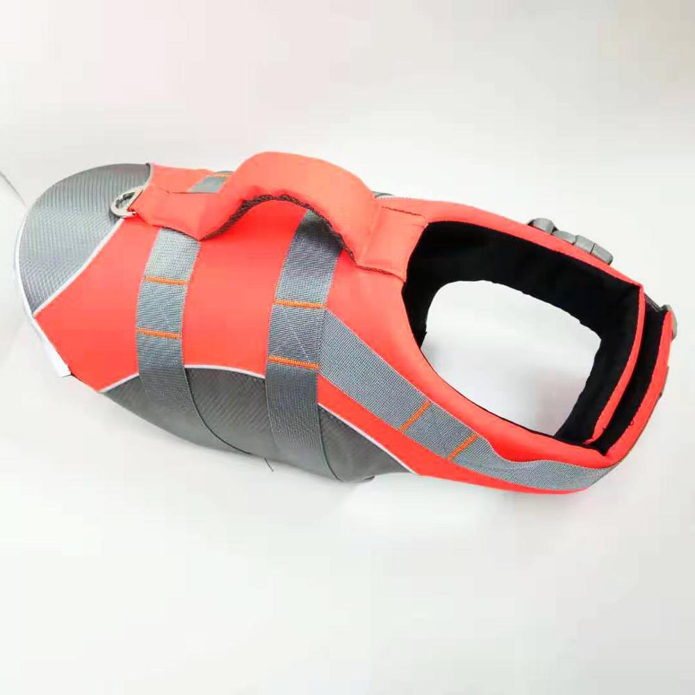 Hunde Schwimmweste -  Reflektierende Rettungsweste mit Auftrieb und Rettungsgriff