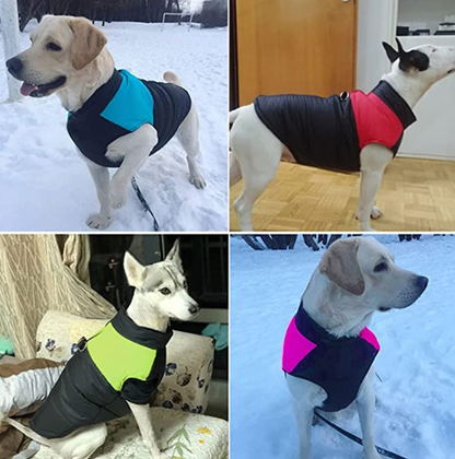 Winter-Hundejacke / Hundeweste / Hundemantel - wasserdicht, warm & weich