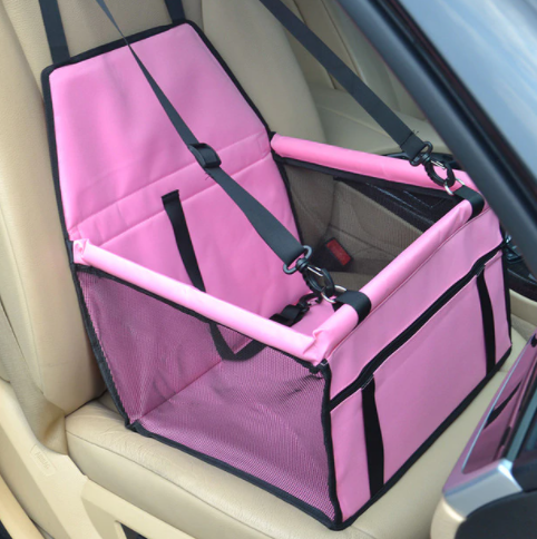 Hunde-Autositz - extra stabil & hochwertig, für kleine bis mittlere Hunde, rosa 3