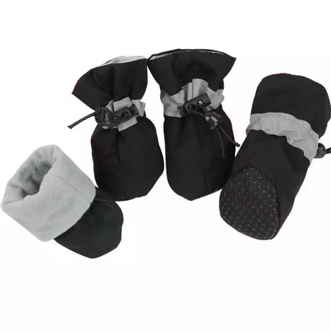 Hundeschuhe / Pfotenschutz mit Anti-Rutsch Sohle - wasserdichte Schneeschuhe für Hunde