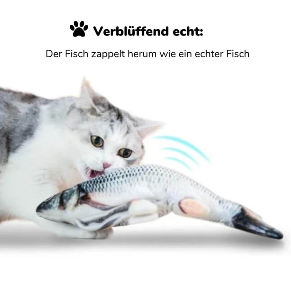 katzenspielzeug zappelnder fisch gefüllt mit katzenminze 2