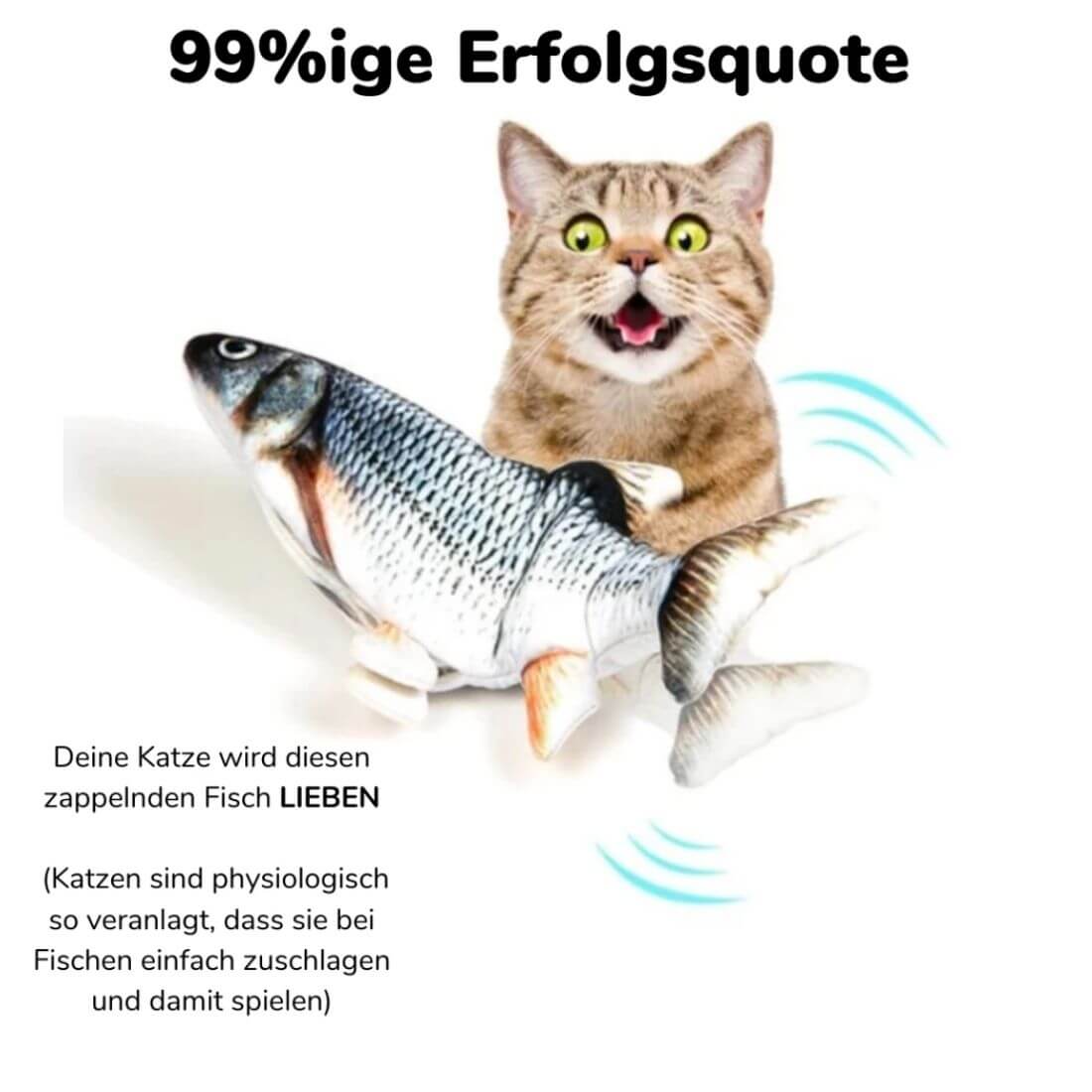 katzenspielzeug zappelnder fisch gefüllt mit katzenminze 3