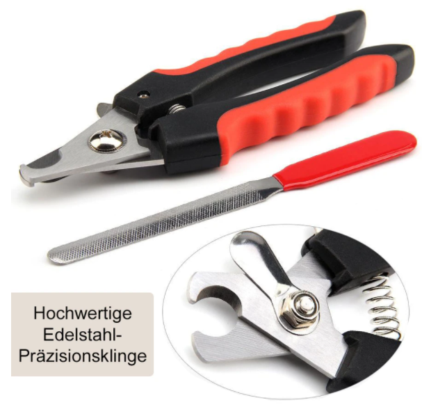 Krallenschere-Set für Hunde & Katzen - Krallenschneider + Nagelfeile