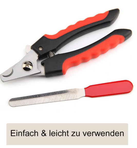 Krallenschere-Set für Hunde & Katzen - Krallenschneider + Nagelfeile