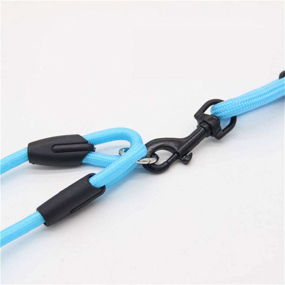hundeleine und hundegeschirr für 2 hunde blau 2
