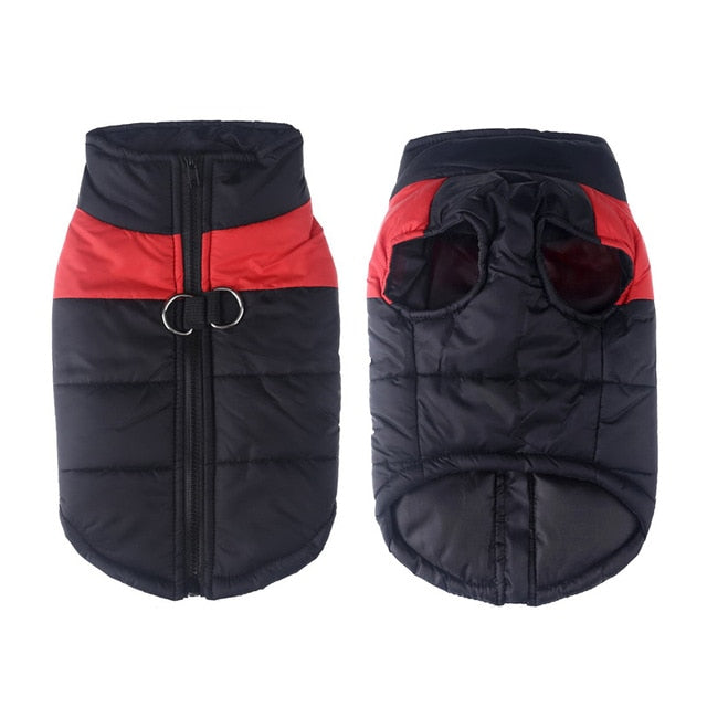 Winter-Hundejacke / Hundeweste / Hundemantel - wasserdicht, warm & weich_rot