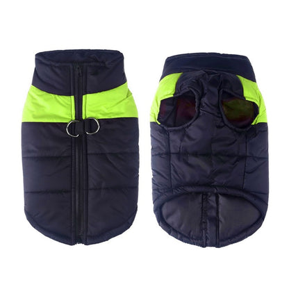 Winter-Hundejacke / Hundeweste / Hundemantel - wasserdicht, warm & weich_grün