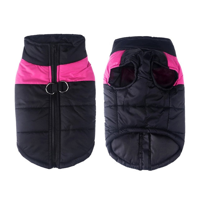 Winter-Hundejacke / Hundeweste / Hundemantel - wasserdicht, warm & weich_pink