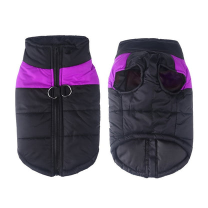 Winter-Hundejacke / Hundeweste / Hundemantel - wasserdicht, warm & weich_lila