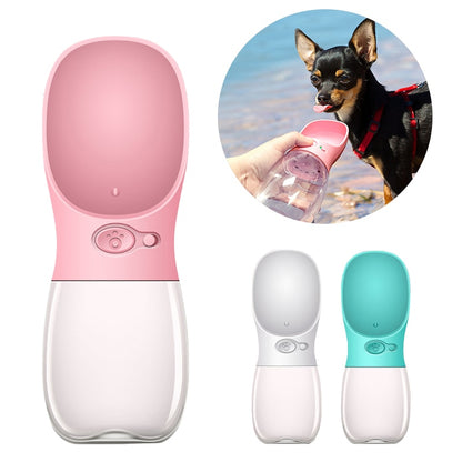 Hunde-Trinkflasche inkl. Futterbehälter für unterwegs,_hunde