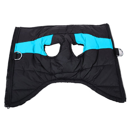 Winter-Hundejacke / Hundeweste / Hundemantel - wasserdicht, warm & weich_blau 2